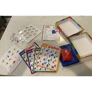 New Alphabet Bingo! Letter Learning Educational Board Game for 2 to 6 Kids Ages